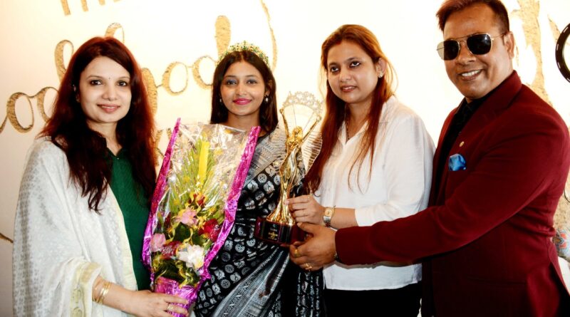 IMG 20220419 WA0114 मेमसाब नंबर - 1 की विजेता ज्योतिका पासवान को नारी नीति फाउंडेशन इंडिया ने किया सम्मानित