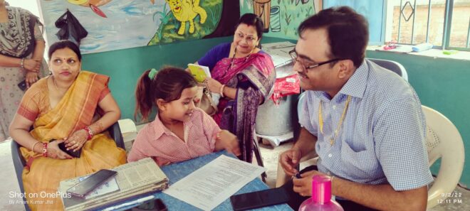 IMG 20220902 WA0117 महिला एवं बाल विकास मंत्रालय के उप- सचिव ने आंगनबाडी केंदों का किया निरीक्षण