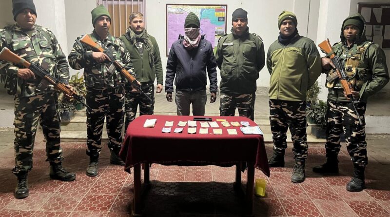 IMG 20250121 WA0001 SSB ने सीमा पर जाली मुद्रा के साथ एक संदिग्ध व्यक्ति को गिरफ्तार