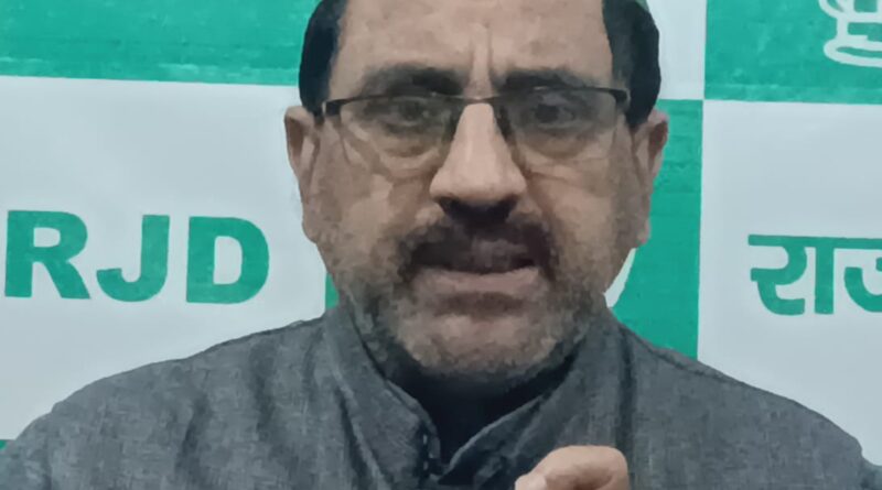 IMG 20250206 WA0004 तेजस्वी जी के द्वारा माई- बहिन मान योजना के अंतर्गत₹2500 प्रतिमाह दिए जाने की घोषणा से प्रशांत किशोर इतना बेचैन क्यों है : एजाज अहमद
