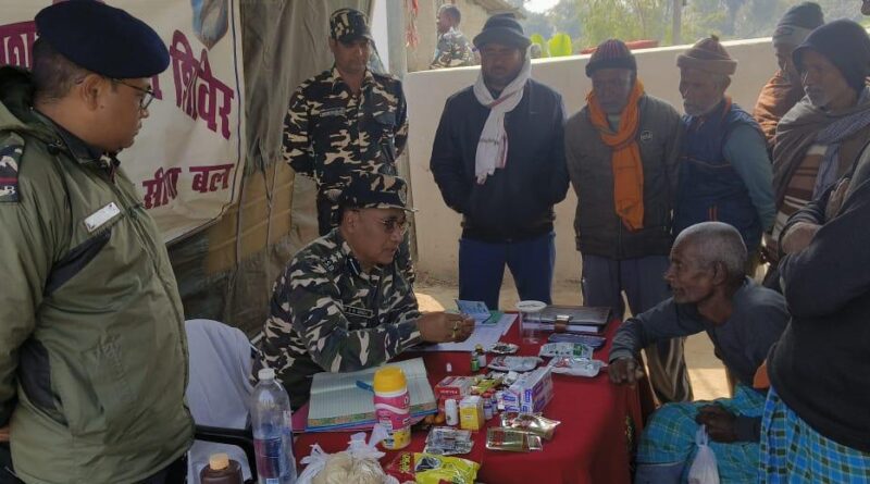 IMG 20250207 WA0026 SSB ने सीमावर्ती गाँव में निशुल्क पशु-चिकित्सा शिविर का आयोजन