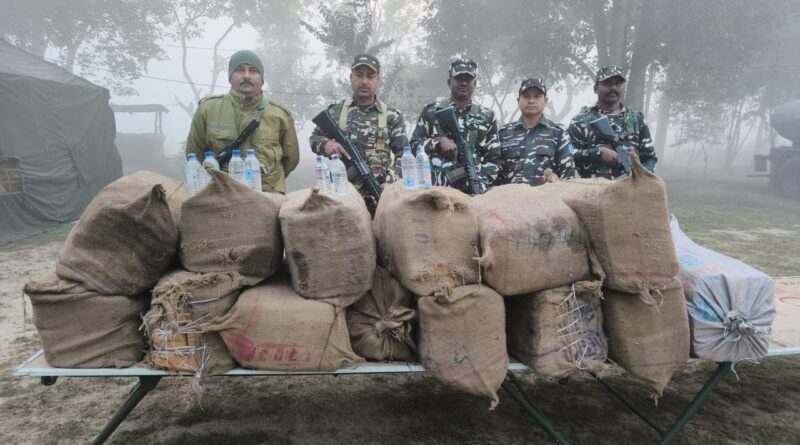 IMG 20250219 WA0003 SSB ने नेपाल से भारत में हो रही तस्करी को विफल भारी मात्रा में शराब जब्त