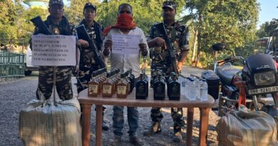 अवैध शराब की बड़ी खेप जब्त ,48वीं वाहिनी एस.एस.बी. की कार्रवाई