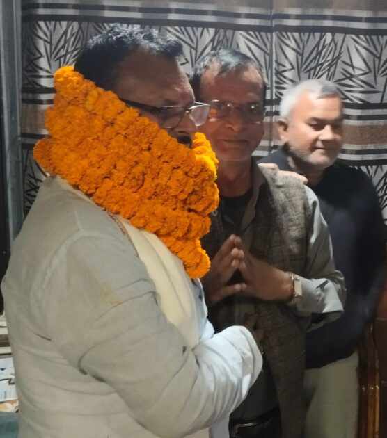 IMG 20251117 WA0002 पारू 97 विधानसभा क्षेत्र से राजद के नवनिर्वाचित विधायक शंकर प्रसाद का प्रेरणा कोचिंग संस्थान में स्वागत और सम्मान- समारोह