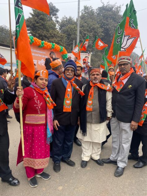 IMG 20251223 WA0008 भाजपा के राष्ट्रीय कार्यकारी अध्यक्ष नितिन नवीन का प्रदेश भाजपा प्रवक्ता संजीव कुमार मिश्र के नेतृत्व में शहर के प्रमुख स्थानों पर जोरदार स्वागत