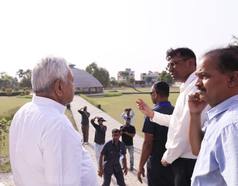 IMG 20260403 WA0004 मुख्यमंत्री ने बुद्ध सम्यक दर्शन संग्रहालय एवं स्मृति स्तूप परिसर, वैशाली का किया भ्रमण अधिकारियों को आवश्यक निर्देश