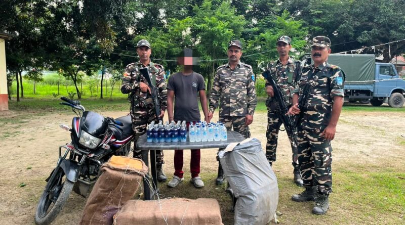 SSB ने दो दिनों में 639.79 लीटर नेपाली शराब बरामद 03 तस्कर गिरफ्तार 03 दोपहिया वाहन जब्त