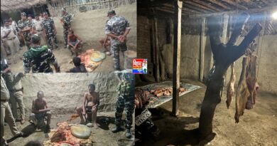 18वीं वाहिनी SSB एवं  पुलिस की संयुक्त कार्रवाई में अवैध वधशाला का भंडाफोड़10 गाय, 04 बछड़े व 30 किलोग्राम संदिग्ध गोमांस बरामद 04 आरोपी गिरफ्तार