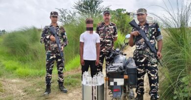 SSB ने चार बड़ी कार्रवाइयों में 309 लीटर नेपाली शराब जब्त 04 अभियुक्त गिरफ्तार