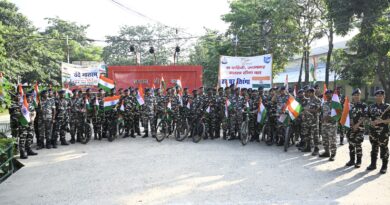 SSB ने तिरंगे के साथ निकली रैली  जयनगर में दिया राष्ट्रभक्ति, एकता एवं राष्ट्रीय गौरव का संदेश