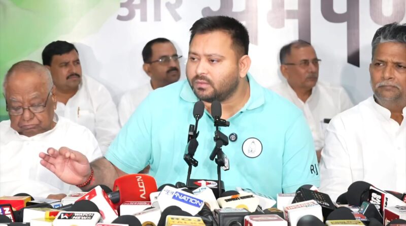 राज्य भर से राजभवन मार्च में शामिल होने के लिए लोग पटना आ रहे हैं , ए के-47 चलाने का आदेश देने वाले को निलंबित किया जाए और गोली काण्ड की न्यायिक जांच कराई जाए: तेजस्वी प्रसाद यादव