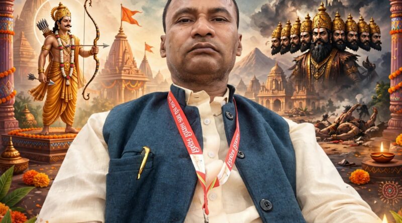 आइए इस दशहरा पर हम संकल्प लें बुराई को हराएंगे, अच्छाई को अपनाएंगे शुभ विजयादशमी : राम दुलार यादव.प्रधान संपादक