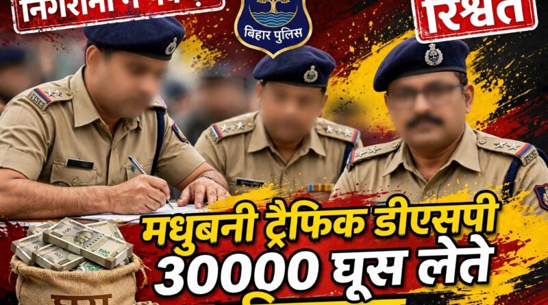 ट्रैफिक DSP सुजीत कुमार 30 हजार घूस लेते रंगे हाथ गिरफ्तार गिरफ्तारी के बाद तबीयत बिगड़ी ICU में भर्ती